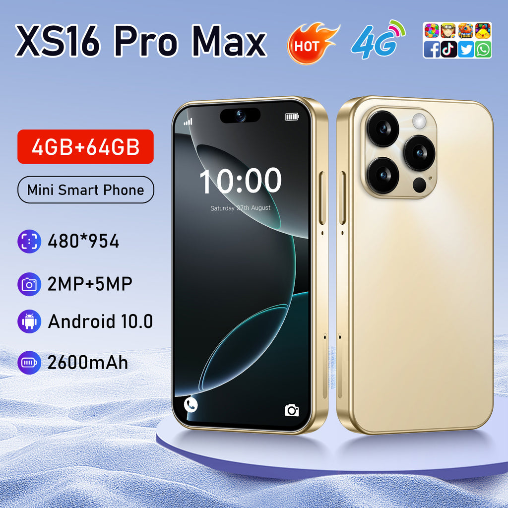 Hot Sale XS16Mini Mobile Phone4+64G Ultra-Small Pocket Android Smartphone Google Phone Hot Sale
