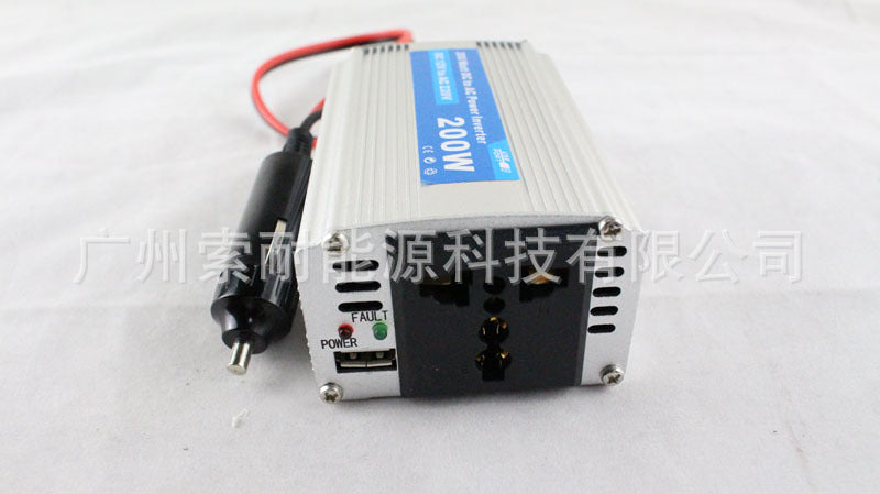 High Power Inverter200W 12V Turn220V Suitable for travel use AliExpress lazada Platform Export