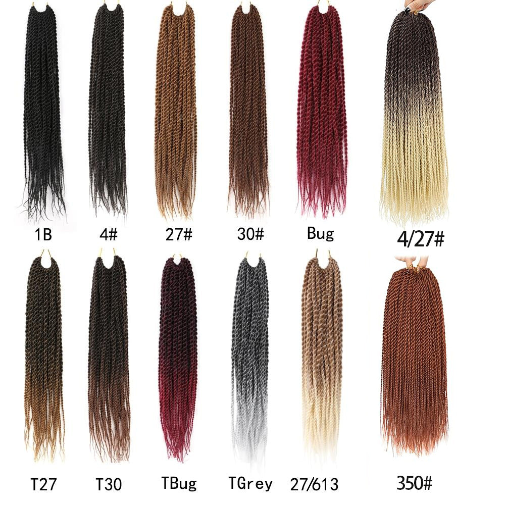 TEMU Hot Selling Export Wig Two Strands Fine Synthetic Wig Two detailed distinction