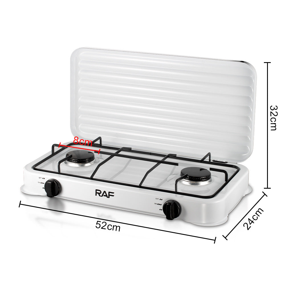 RAF European Standard Double Burner Gas Stove Small Household Appliance Multifunctional Household Small Electric Stove Wholesale R.8033
