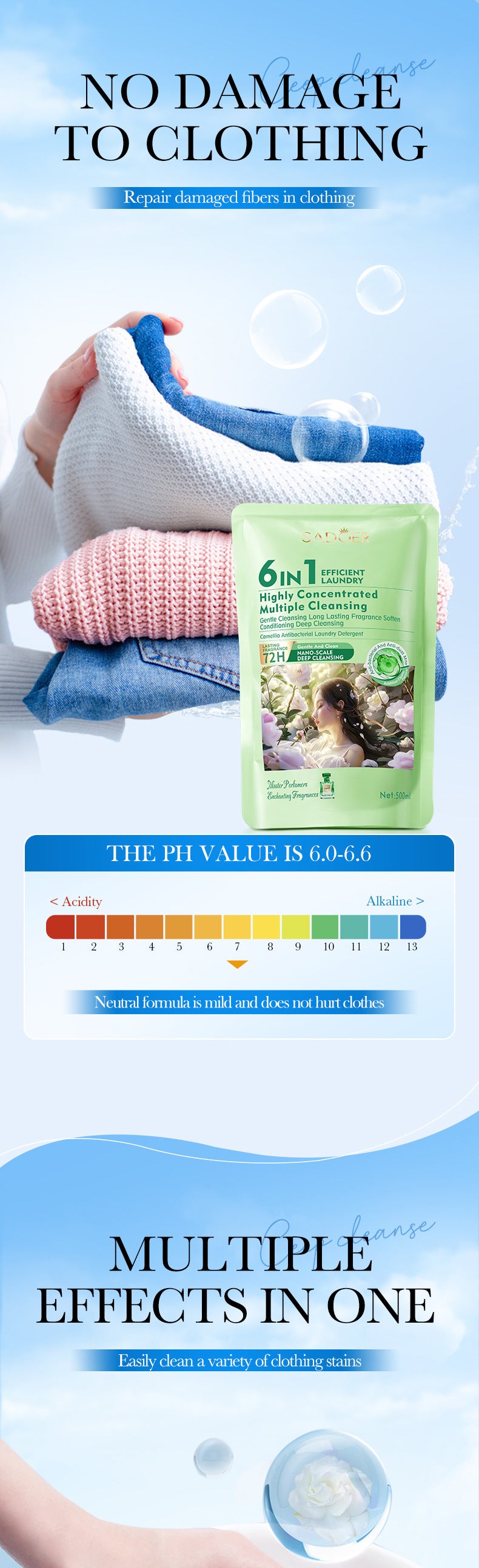 Cross-border Lavender Antibacterial Laundry Detergent500ml Fragrance Cleaning Clean Clothing Export Manufacturer Wholesale