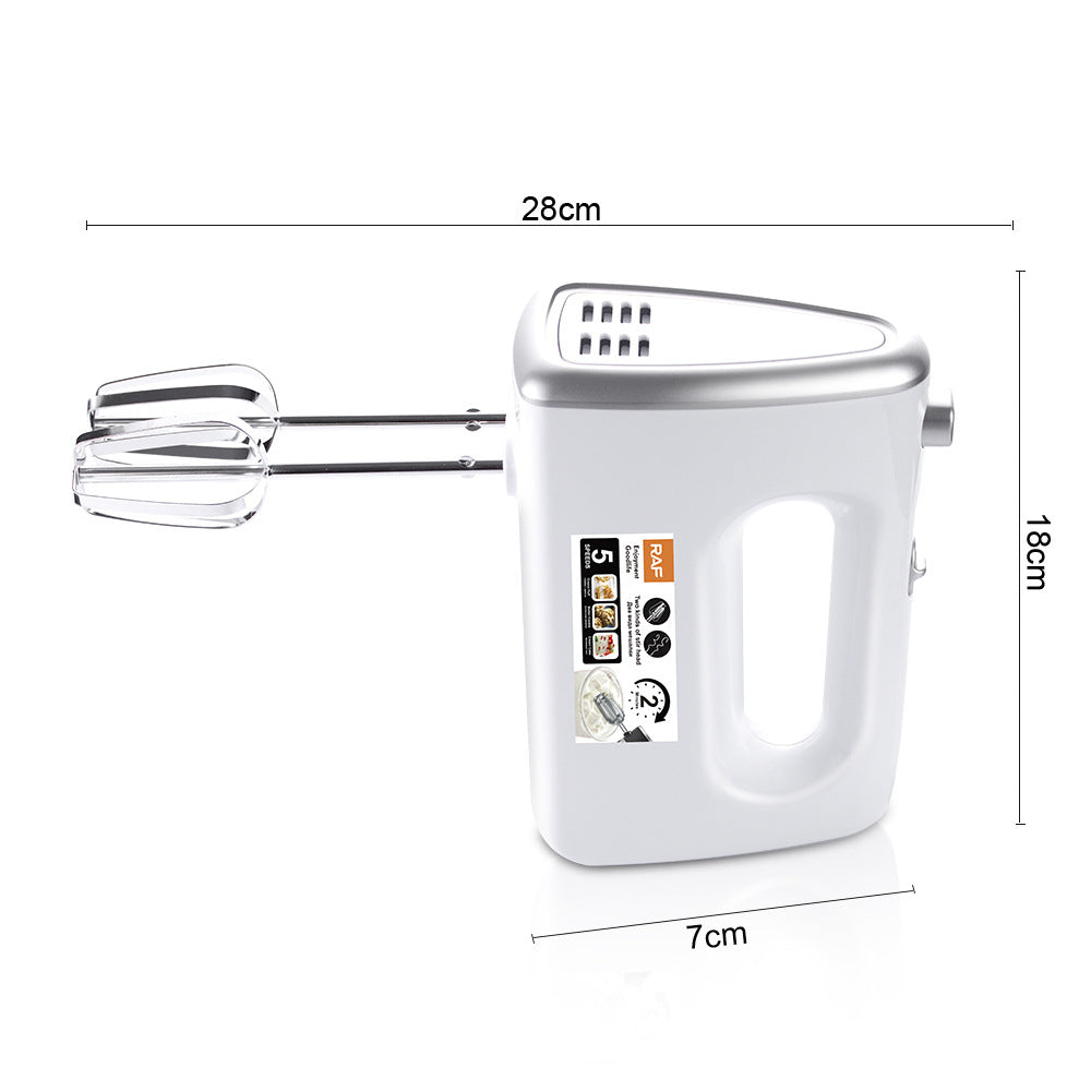 RAF European Standard5Electric Egg Beater Household Handheld High-Power Egg Mixer Dough Kneading Baking Blender R6632