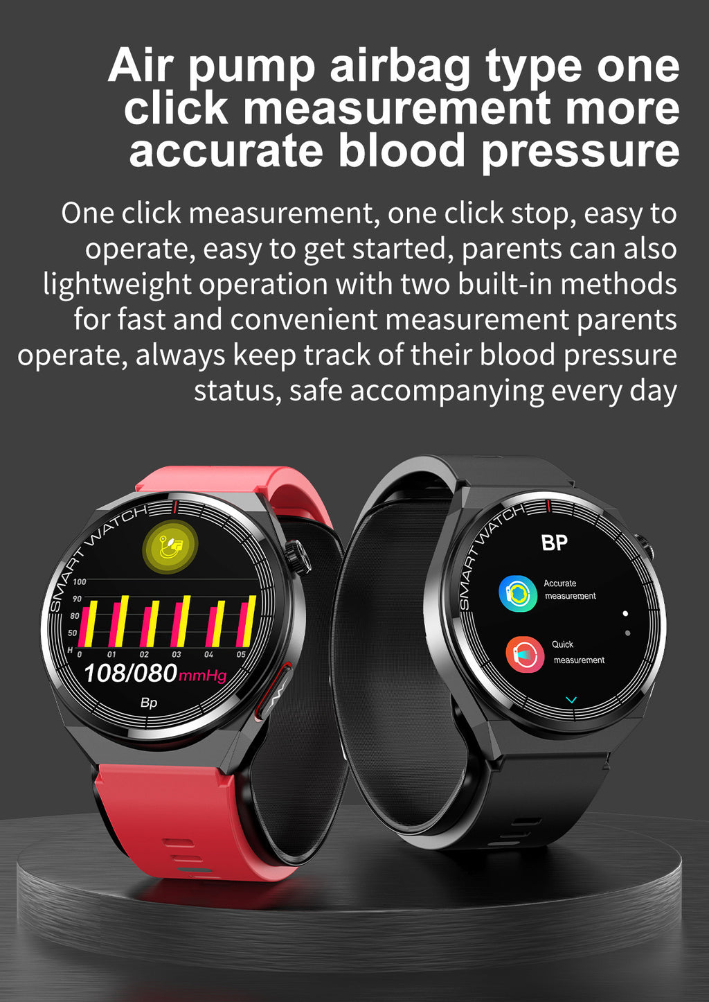 S22Air Pump Type Precision Blood Pressure Smart Watch ecg ECG Health Monitoring Blood Pressure Health Smart Watch