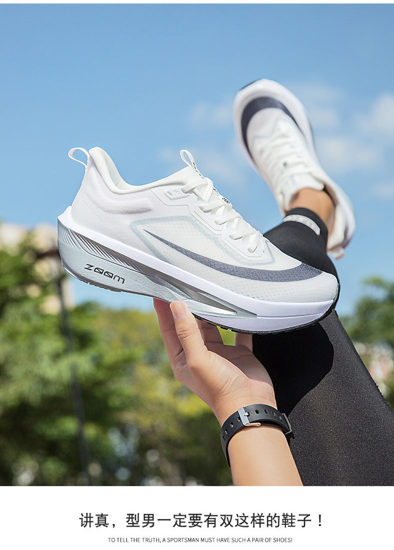 2025Plus Size Sports Shoes Racing Training Carbon Plate Sports Shoes Lightweight Men and Women Autumn Running Shoes