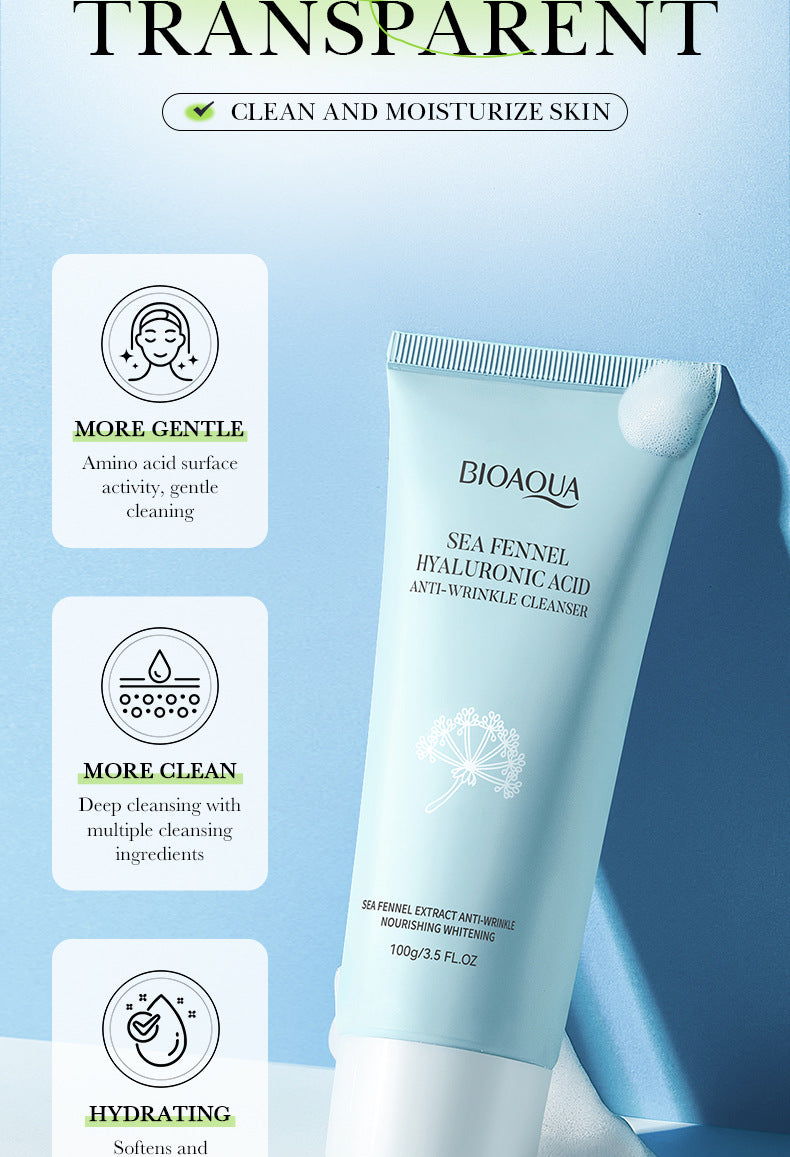 Sea Fennel Hyaluronic Acid Skin Care Set  BIOAOUA Moisturizing Five-Piece Set Cross-Border Wholesale