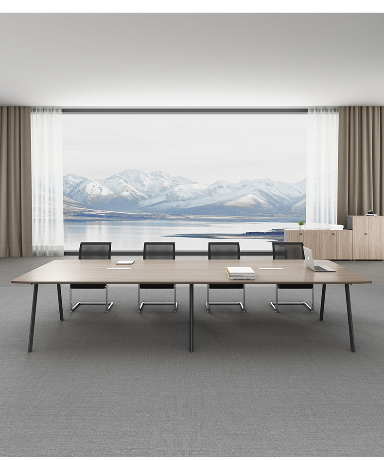Conference Table Long Table Simple Modern Meeting Room Table and Chair Set Small Negotiation Training Table Long Office Desk Furniture