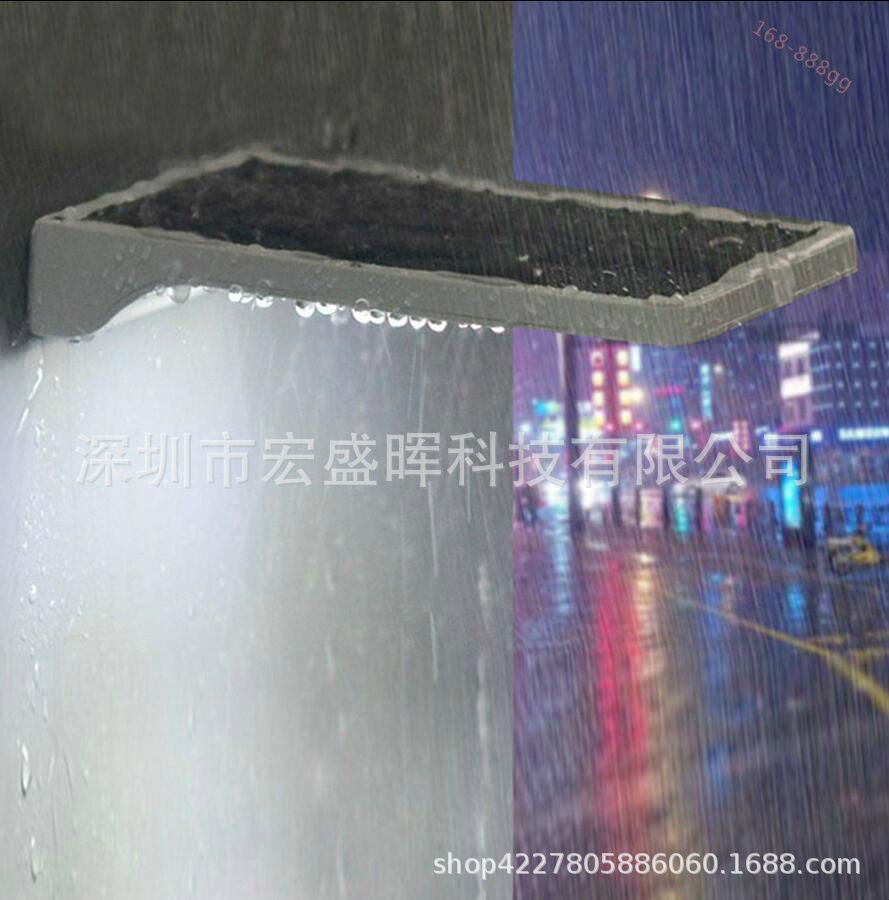 Solar Powered Outdoor LED Solar Human Body Sensor Outdoor Waterproof Courtyard Rural Street Light Garden Wall Lamp