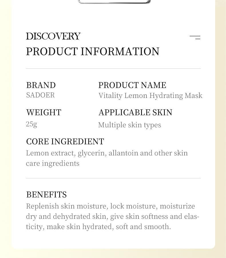 Fruit Mask SADOER Avocado Rose Hydrating Moisturizing Tablets Cross-border Foreign Trade Skincare Wholesale