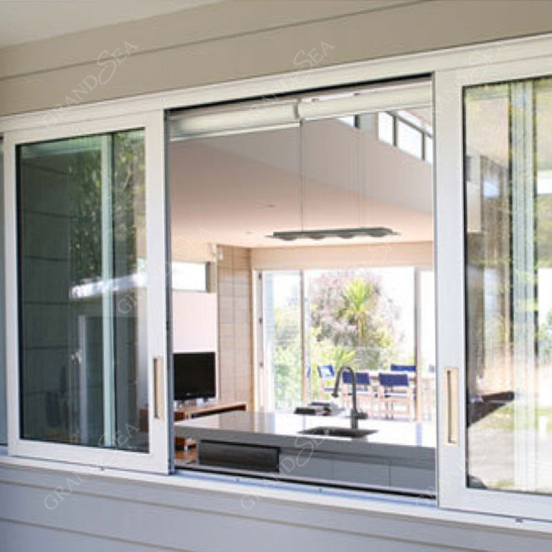 Double Tempered Reflective Glass Aluminium Sliding Windows Economic Price in Africa