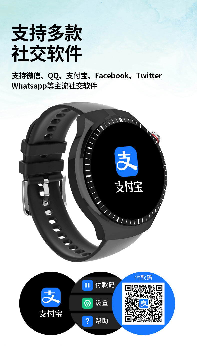 hr28Smart Watch Non-Invasive Blood Sugar Uric Acid Automatic Blood Pressure Detection Healthy Sleep Monitoring Smart Watch Wholesale