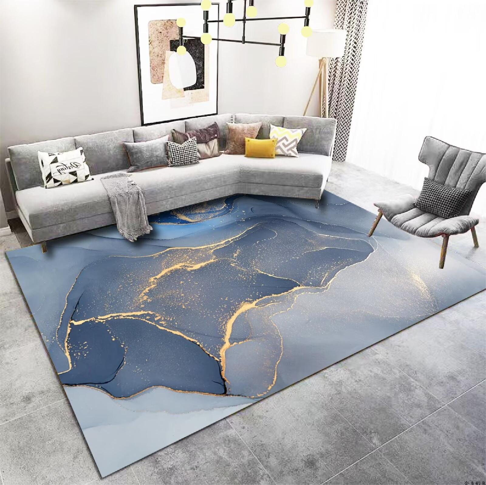 Crystal Velvet Carpet Light Luxury Home Bedroom Non-Slip Wear-Resistant Bedside Blanket Living Room Dirty-Resistant Easy to Care Sofa Coffee Table Blanket