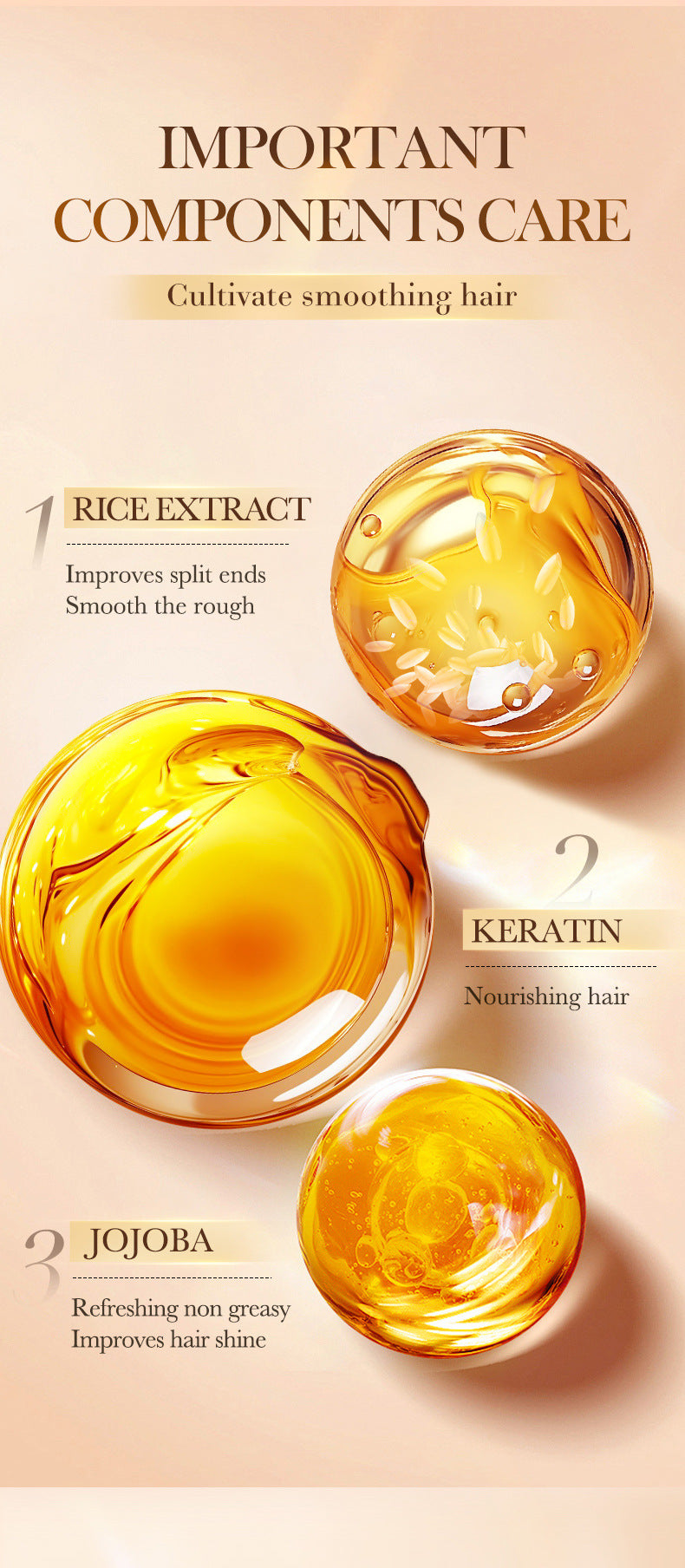 Full English Rice Puree Hair Care Essential Oil70ml BIOAOUA Smooth Repair Conditioner  Wholesale