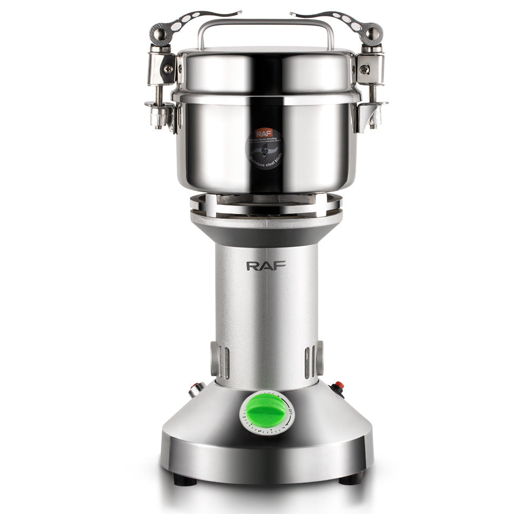 RAF European Standard Household and Commercial Electric Grinder for Dry Grinding Grains, Herbs, and Coffee
