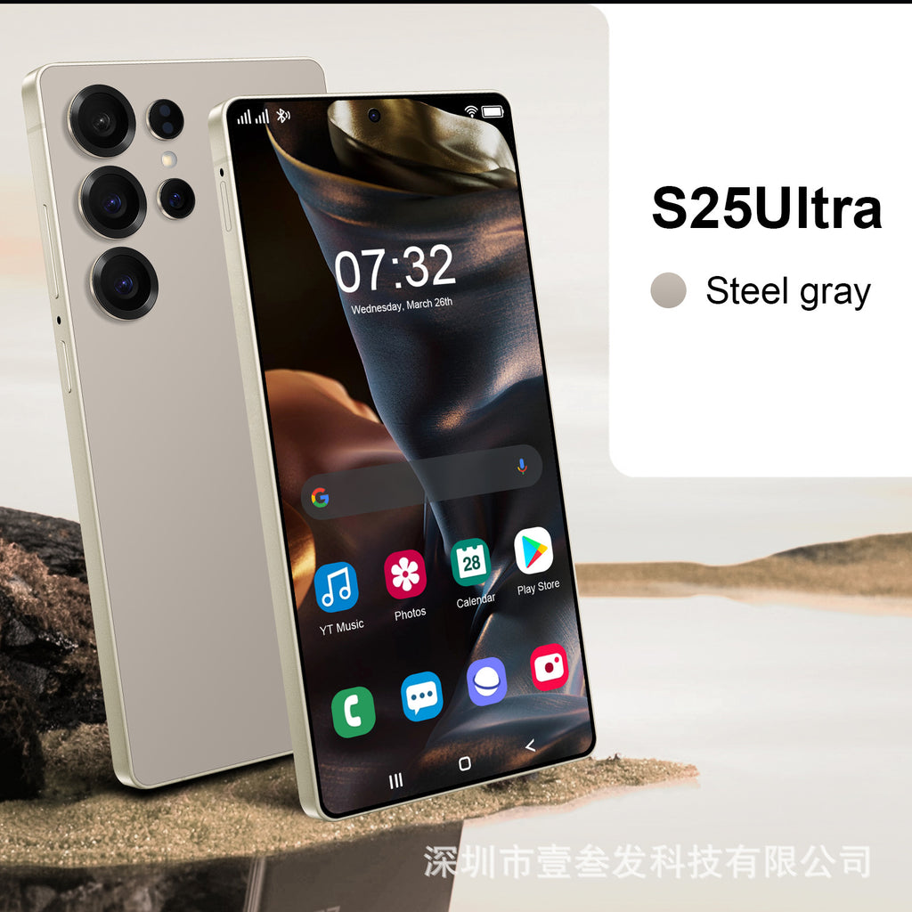 S25 Ultra Smartphone  4+64 High-end7.3Inch Large Screen Android12Source Factory