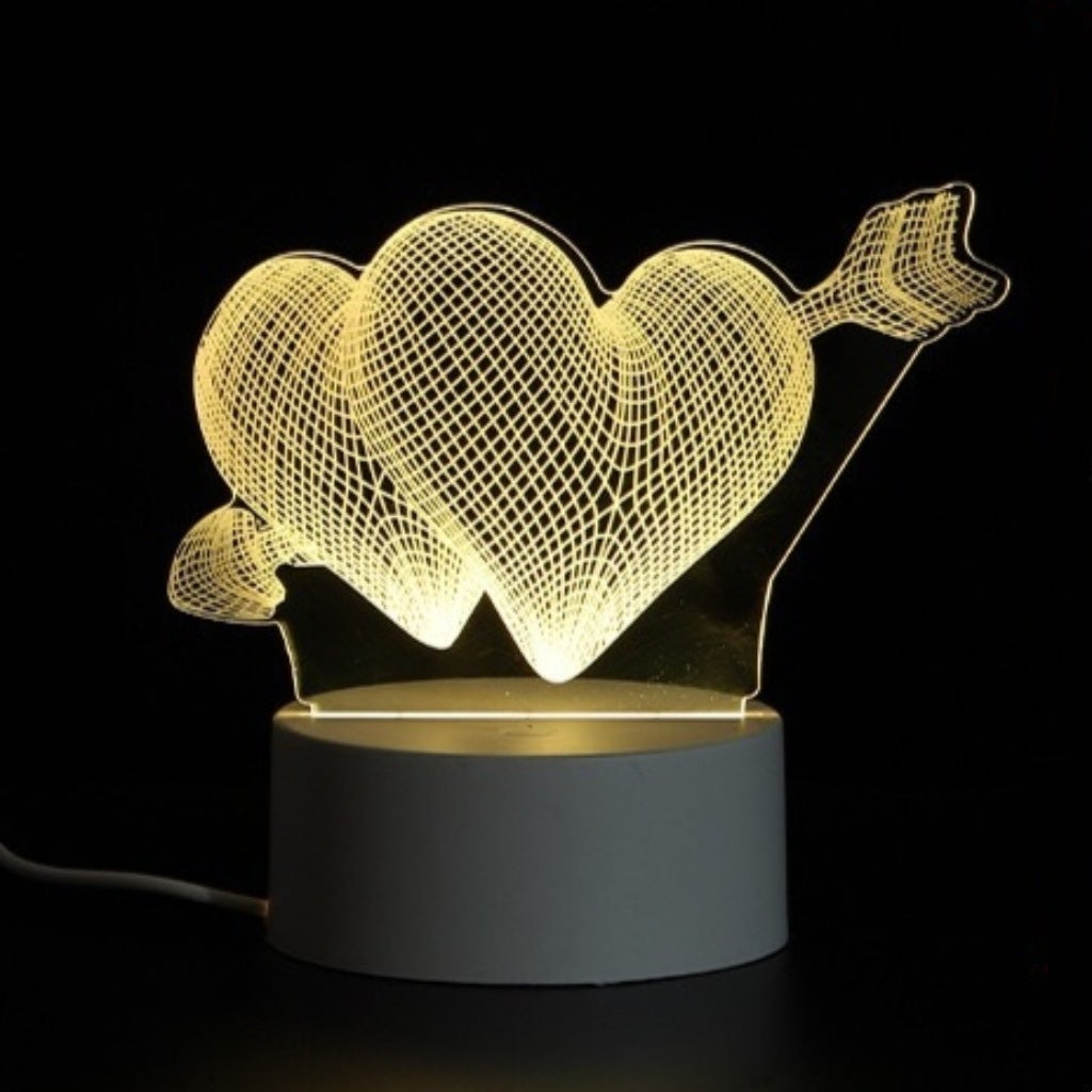 3D Night Light Acrylic Colorful Touch Remote Control Atmosphere Light Wholesale Dropshipping Creative Small Gift Factory