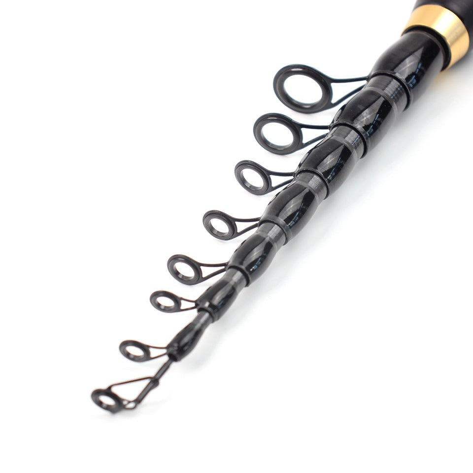 Manufacturer Wholesale Retractable Lure Rod Short Section Portable Small Sea Rod Wooden Handle Light Casting Rod Fishing Rod New Product