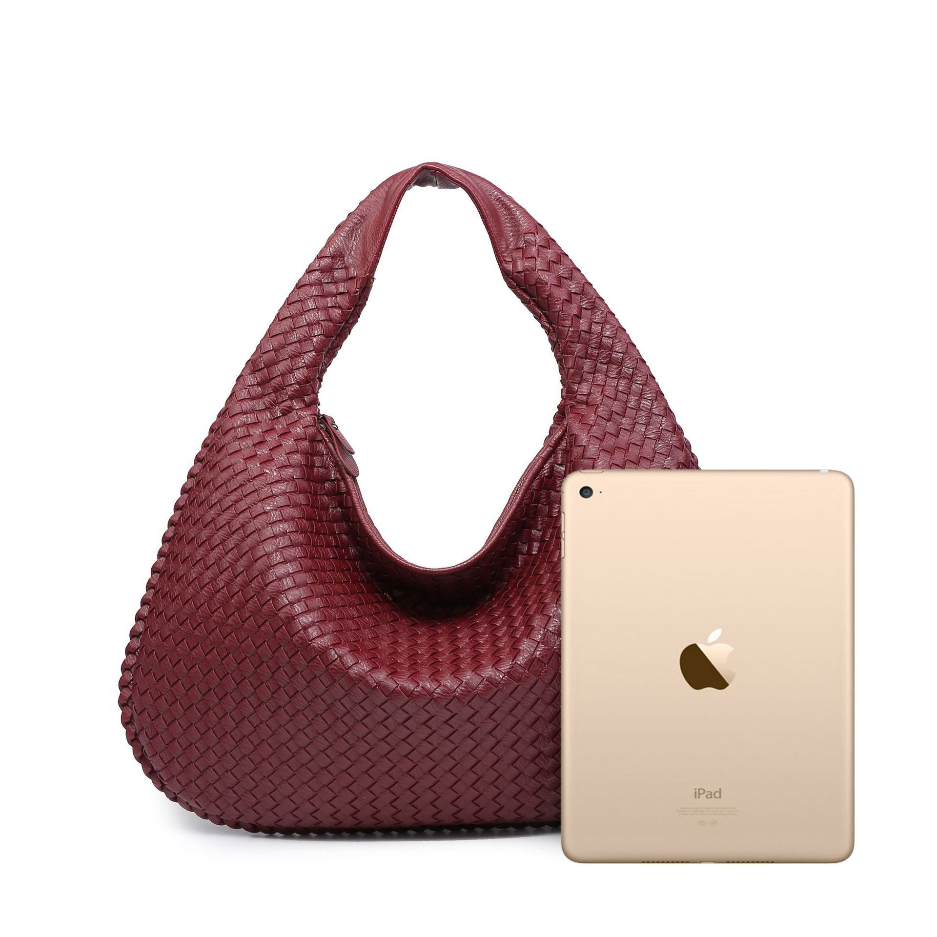 AliExpress Handmade Woven Women's Bag Large Capacity Handbag Korean Style Commuting Casual Manufacturer Wholesale