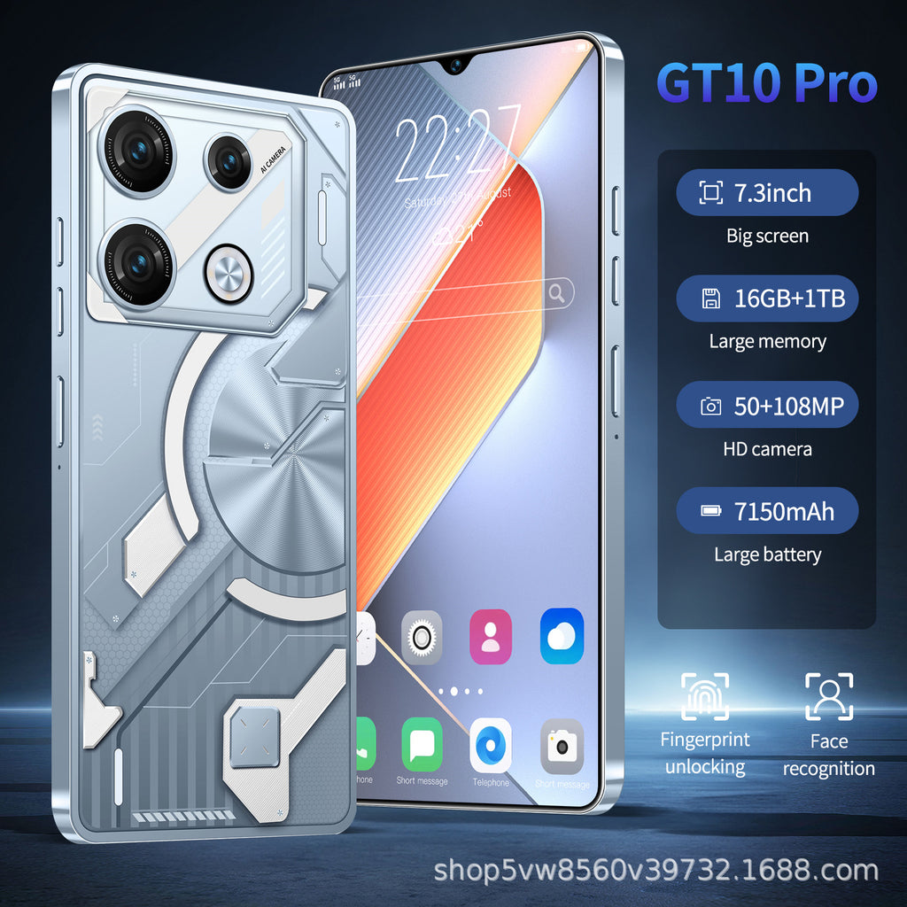 Hot Sale GT10 Pro 5g Android Smartphone16+1T Factory Direct Sales Mobile Phones