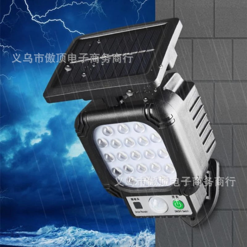 Outdoor Solar Light Lithium Battery Street Light Split Type Garden Light LED Wall Lamp Human Body Sensor Garden Light