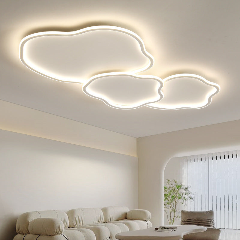 Cream Ceiling Light Minimalist Style Master Bedroom Light Cloud Hall Living Room Eye Protection Simple Room Light Full Spectrum Smart