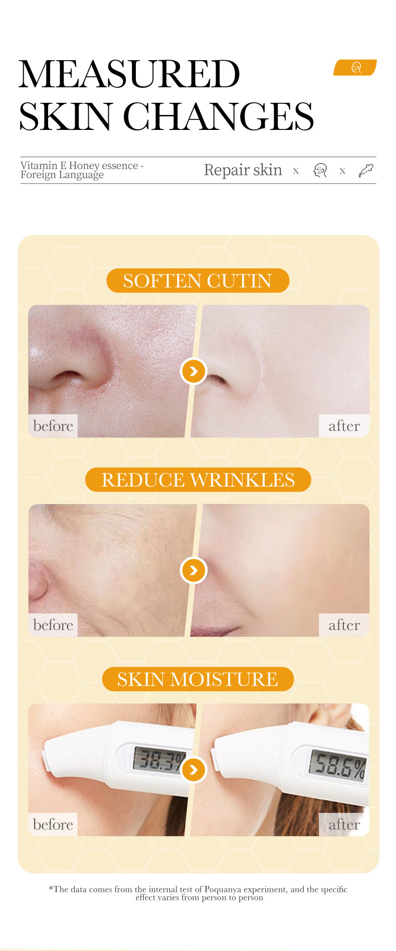 Vitamin E Essence30ml BIOAOUA Honey hydrating moisturizing wholesale for cross-border trade