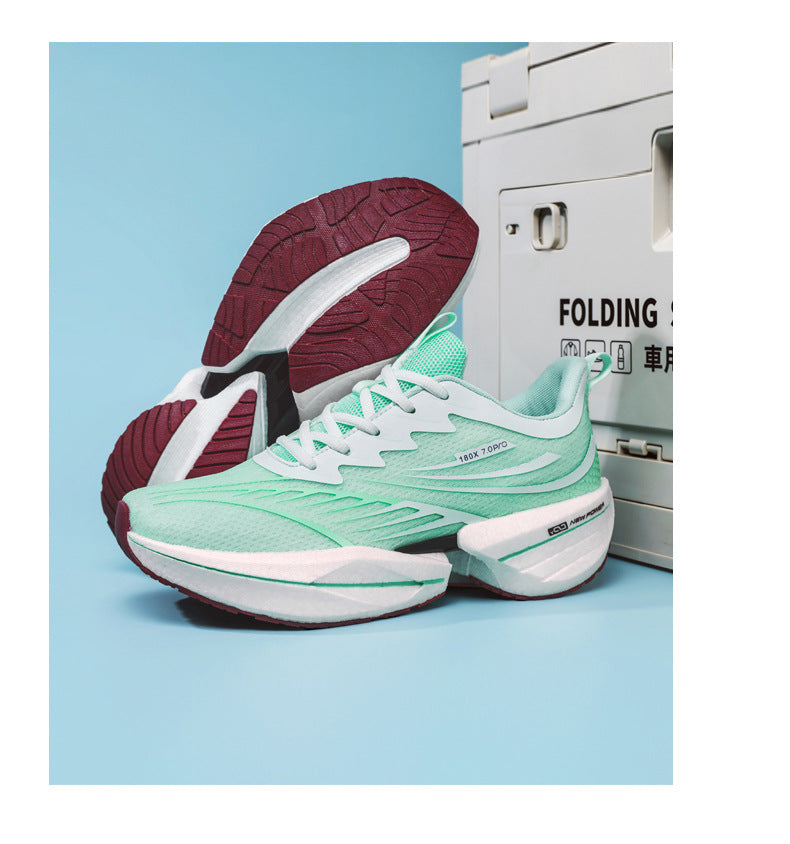 ROANK Men's Running Shoes Ultra-Light Sports Shoes for Teenagers Non-Slip Thick Sole Height Increasing Running Shoes for Middle School Students