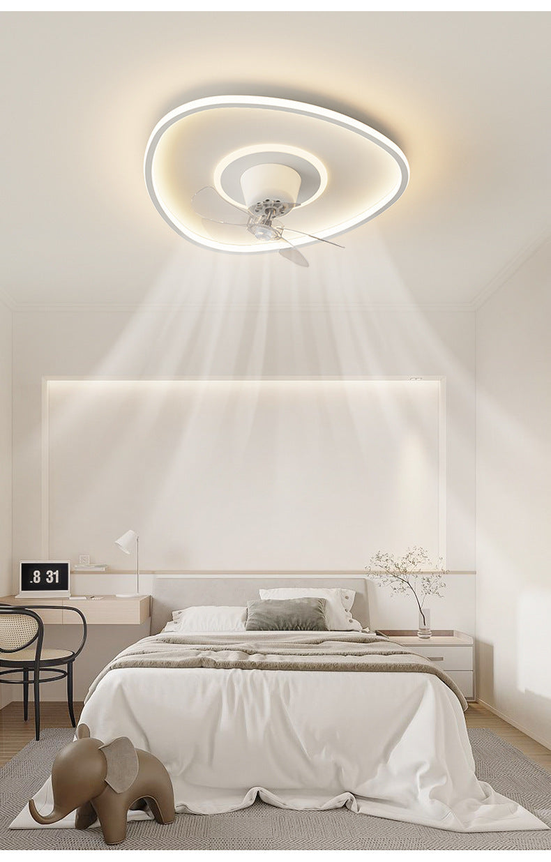 Full Spectrum Bedroom Light360Adjustable Head Shaking Silent Simple Modern Fan Light Cozy Study Master Bedroom Ceiling Light