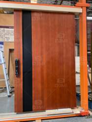 Residential High End Custom Design Modern 3D Carving Solid Wooden Exterior Villa Entry Door for Houses Front Door Wood
