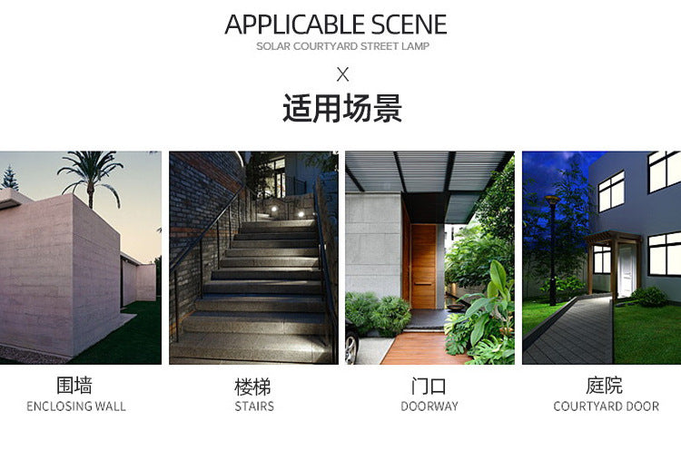 Solar Light Outdoor Waterproof Wall Light40LED Street Light Twin Garden Landscape Lamp Human Body Sensor Street Light