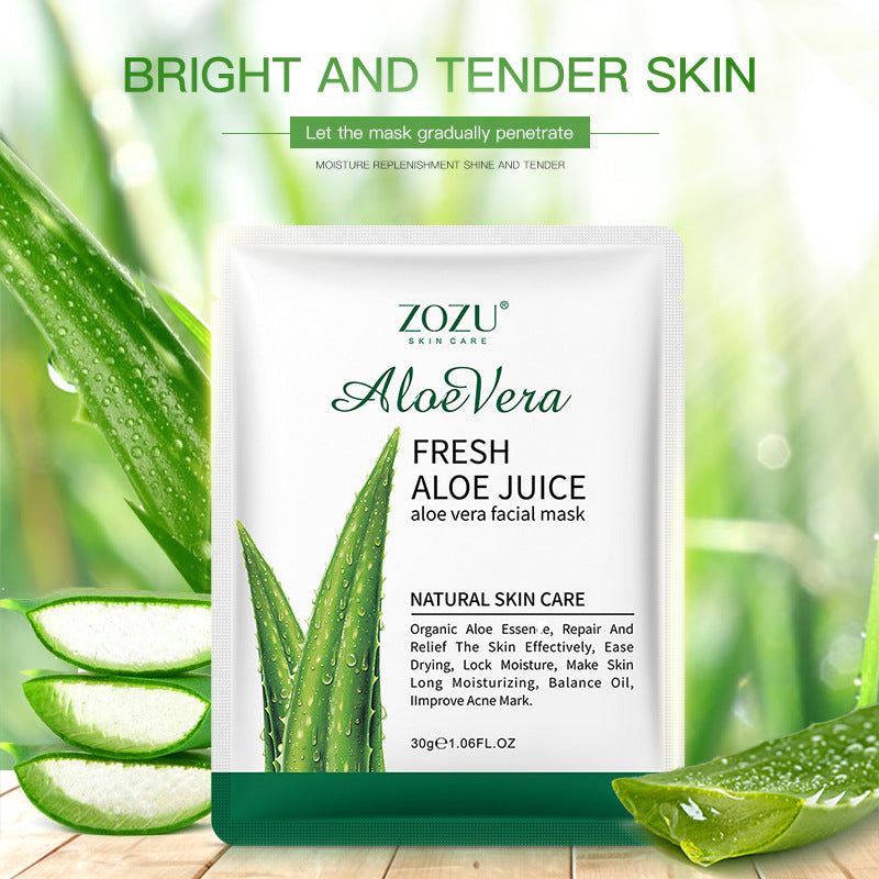 Honey Aloe Vera Mask ZOZU Hydrating Moisturizing Tablets  Cross-border Foreign Trade Skincare Wholesale