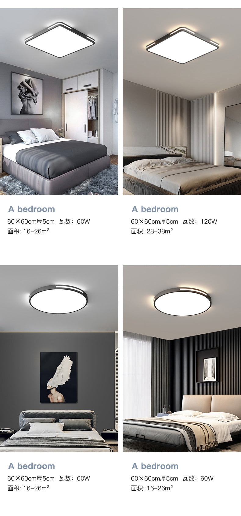 Full Spectrum led Ceiling Lamp Modern Minimalist Creative Nordic Ultra-thin Living Room Lamp Study Room Dining Room Lamp Bedroom Lighting Fixture