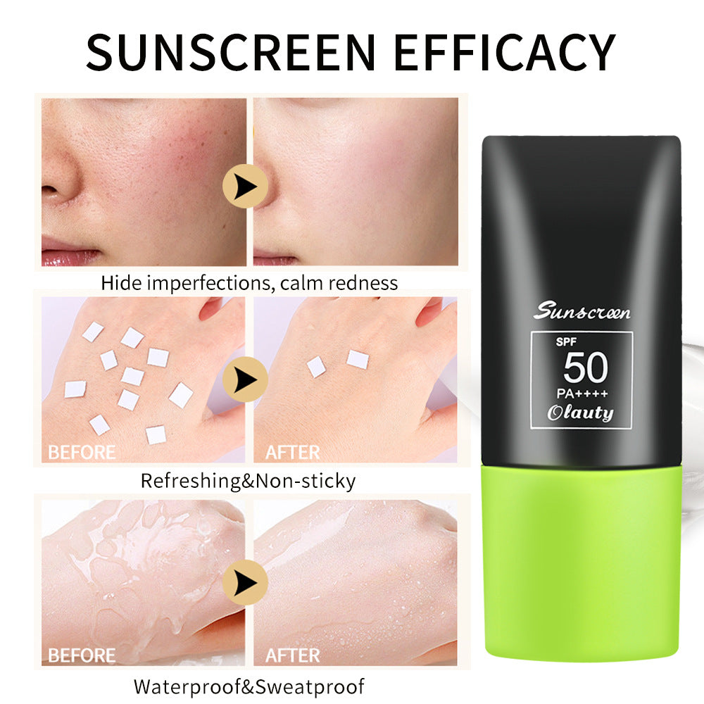 Olauty Isolation Sunscreen Cream30g Waterproof and Sweat-Proof SPF50PA++++Summer travel outdoor sunscreen lotion