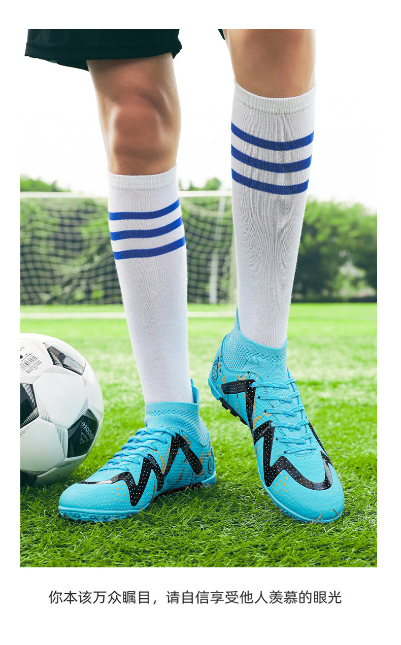Men's and Children's Soccer Shoes TF Shattered Spike Shoes Adult Primary and Secondary School Students Training Shoes Women's Football Shoes Wholesale