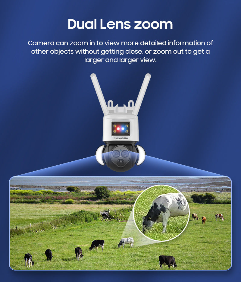 Exclusive Supply4G Solar-powered Camera12Zoom20W Solar Panel Camera24Hourly Continuous Recording