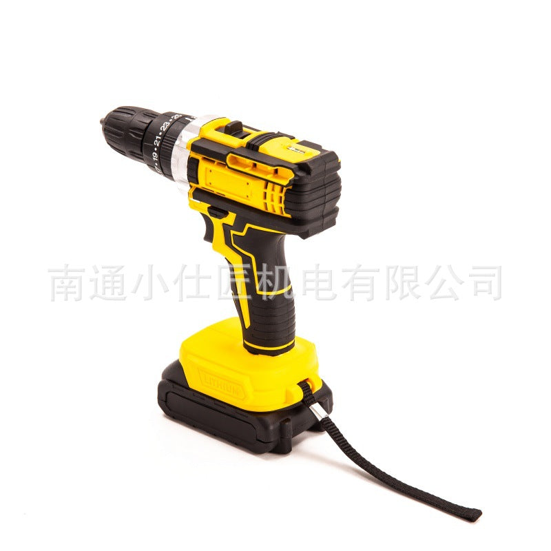 One Battery One Charger Cross-Border Export Model Multi-Functional Cordless Drill Household Brushless Rechargeable Drill Electric Screwdriver