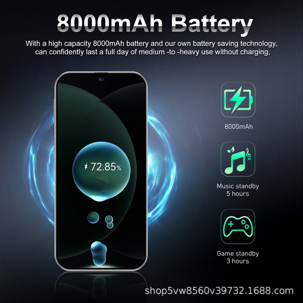 Hot Sale M15ultra Android Smartphone16+1T Factory Direct Sales Mobile Phones