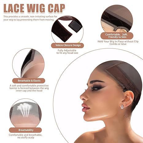 U Fashionable Wig Cap for Export4*5Velvet Lace Wig Cap dome  mesh  cap