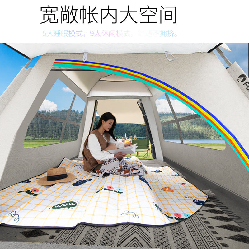 Tent Outdoor Folding Camping Equipment Picnic Integrated Fully Automatic Thickened Rainproof Quick Open Design