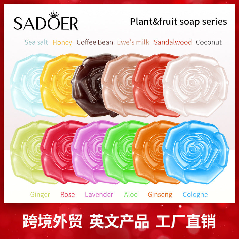 Handmade  Soap100g Essential Oil Plant Fruit Deep Cleansing Body Soap Export Manufacturer Wholesale