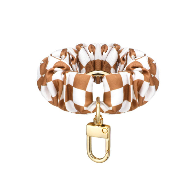 Pleated Large Intestine Phone Chain Hanging Ring Wrist Strap Fat Intestine Short Chain Lanyard Jewelry Keychain