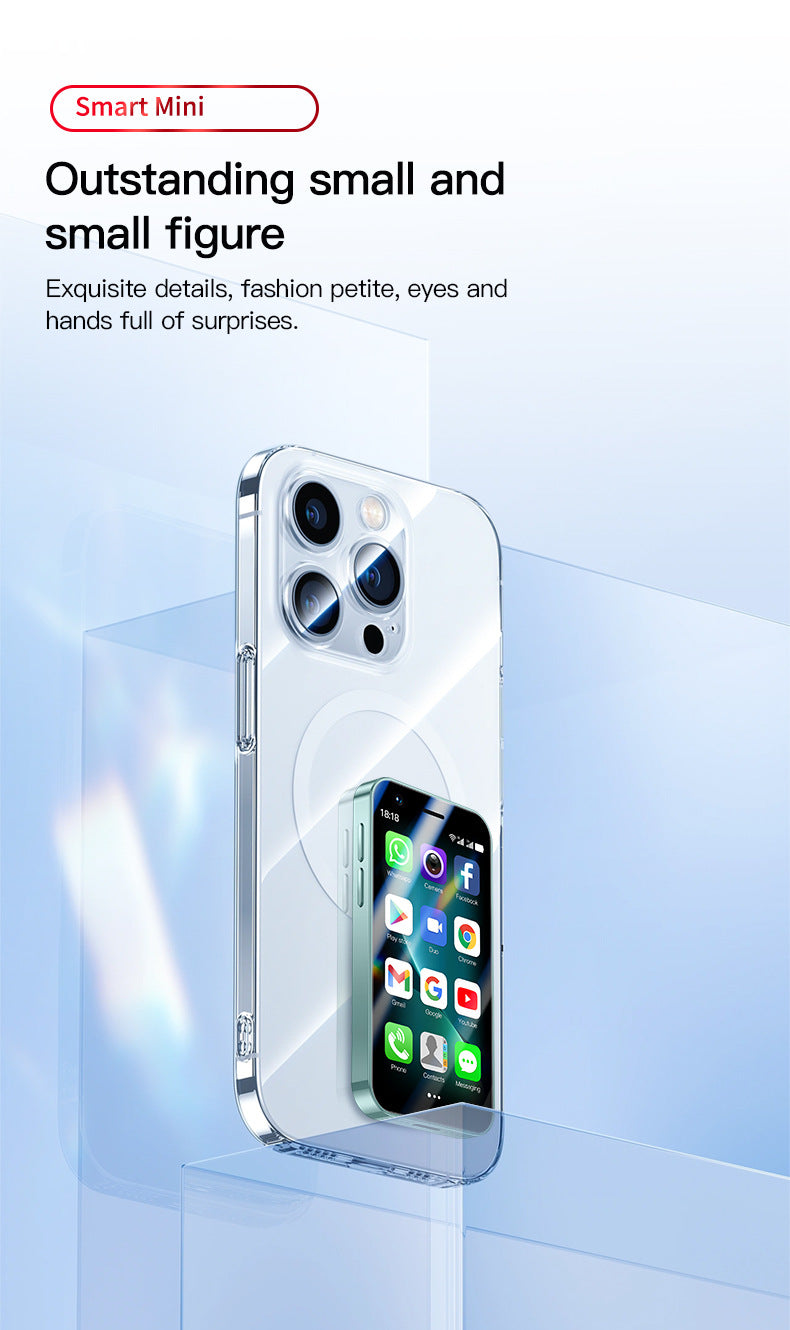 Hot Sale F8 Pro Mini Mobile Phone Dual Sim Quad Core Google Store Android Smart Small Phone(Popular)