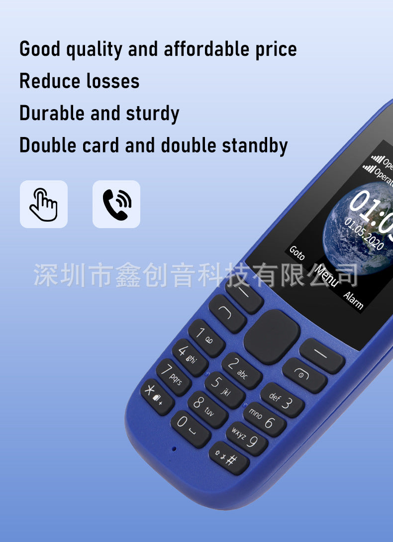 105straight button phone  foreign trade mobile phone 2G Afri