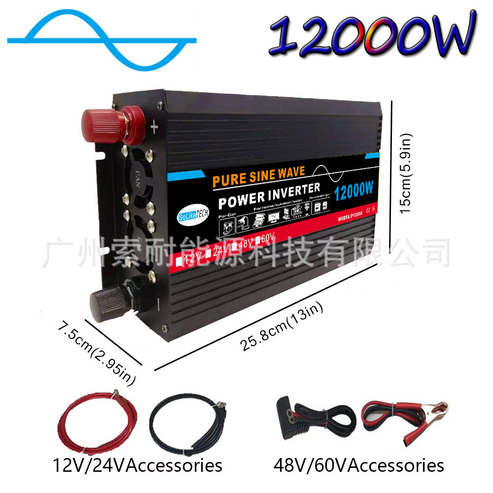 Automotive Pure Sine Wave Inverter2000W Converter Outdoor Power Supply12V24V48V60V Turn110V220V
