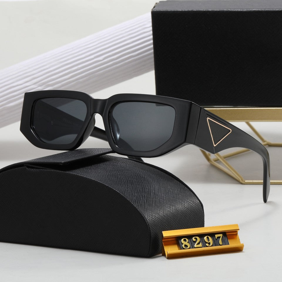 Europe and America PRA Fashionable Square Sunglasses for Men and Women8297Manufacturer Lightweight UV Protection Japanese and Korean Style