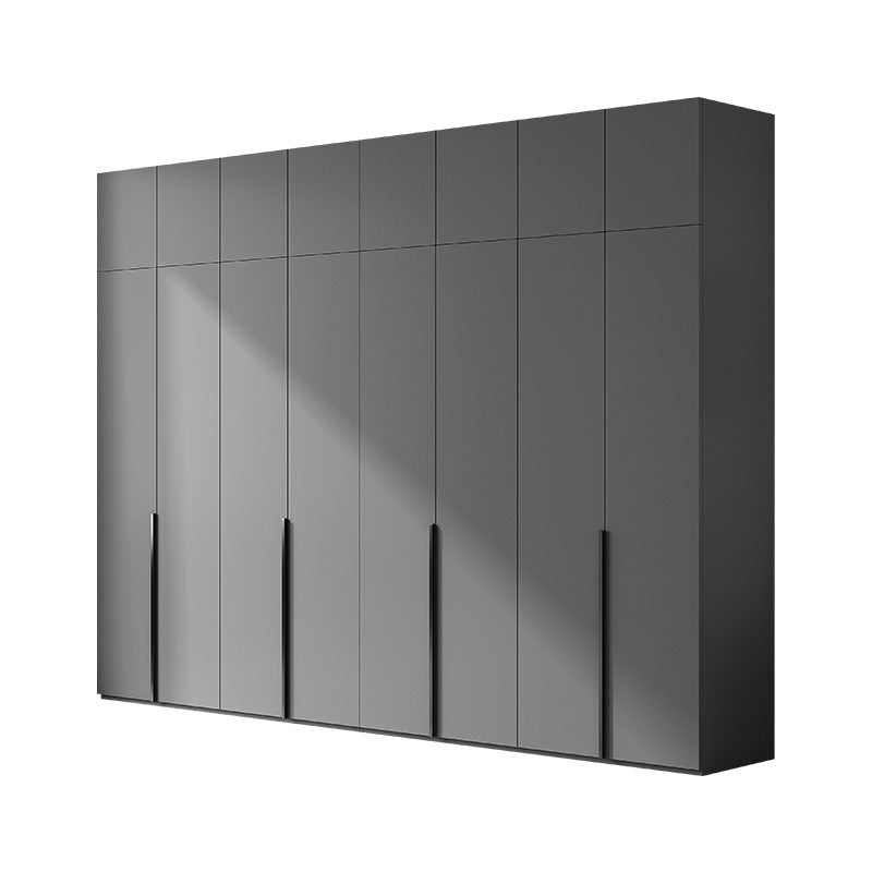 Flat Door Wardrobe for Home Bedroom, Easy Assembly, Suitable for Rental Rooms, Small Apartments, Three-Door, Four-Door, Five-Door, Six-Door Large Wardrobe