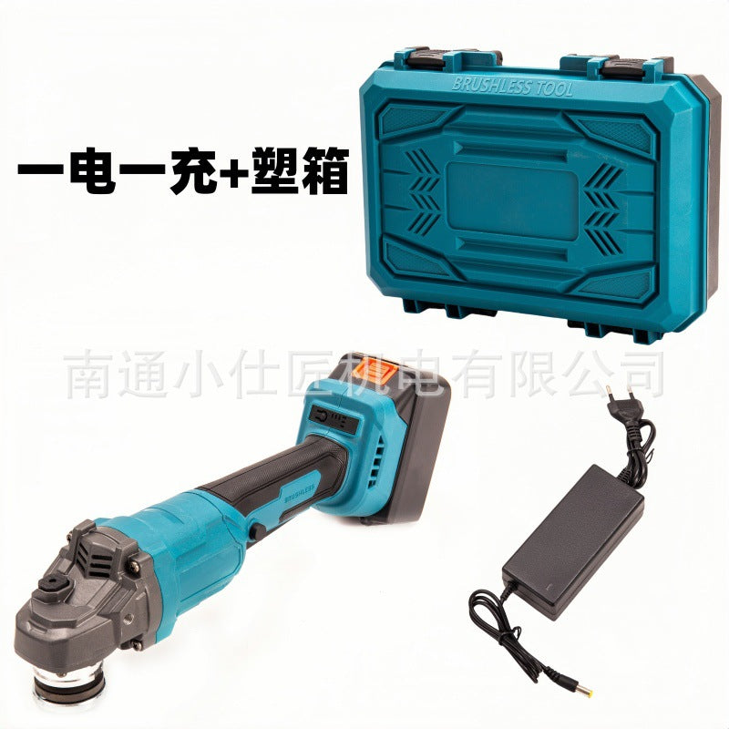 Cross-Border Dropshipping Foreign Trade AliExpress Model Brushless Lithium Battery Angle Grinder Rechargeable Handheld Household Cutting Angle Grinder