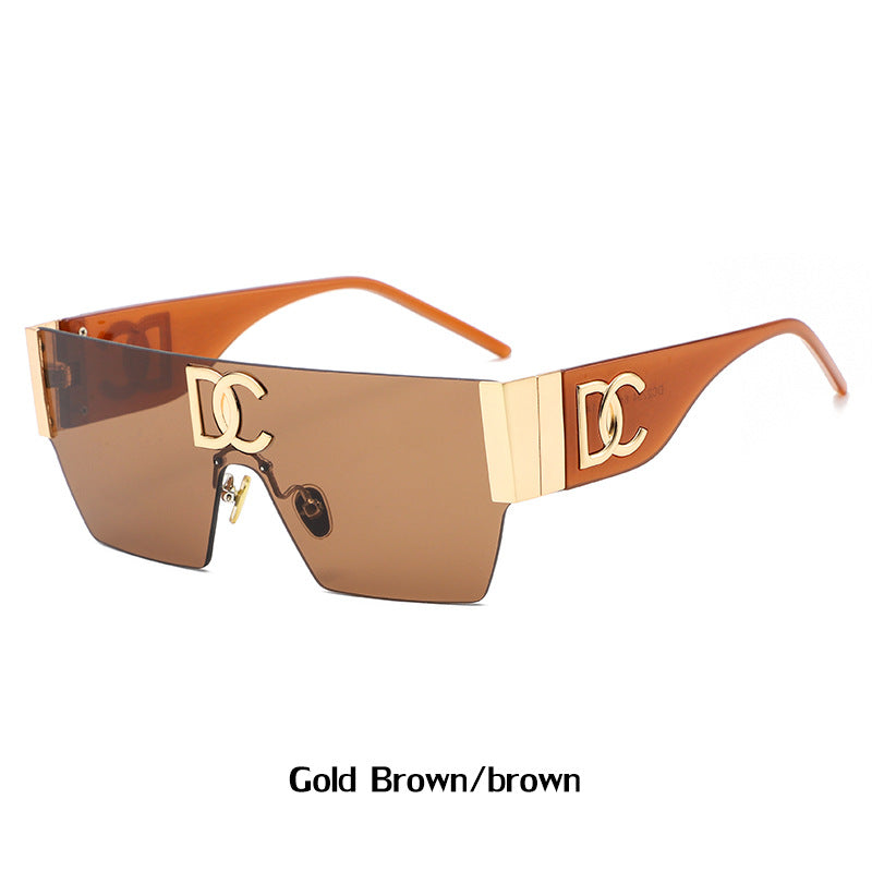 New Outdoor Cycling Sunglasses for Women, High-End Integrated Windproof Frameless Sports Sunglasses