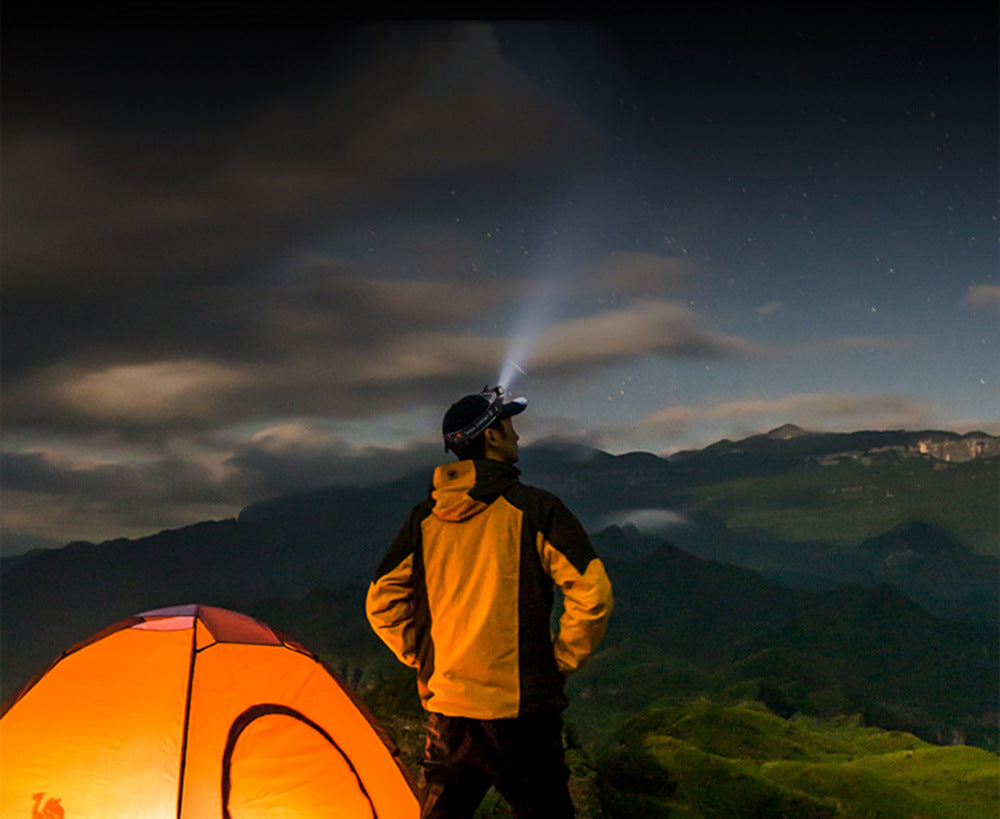 Multifunctional headlight strong light outdoor light night fishing light COB Miner's lamp USB Rechargeable Headlamp with Magnetic Work Head