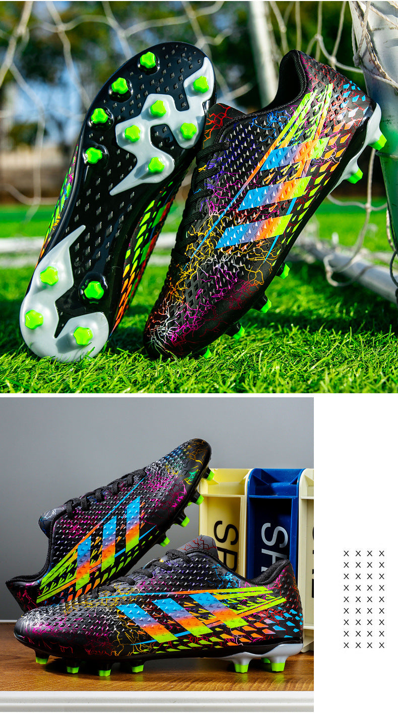 New professional football shoes for men and women AG Spike TF Broken Nail Youth Student Grassland Competition Training Shoes