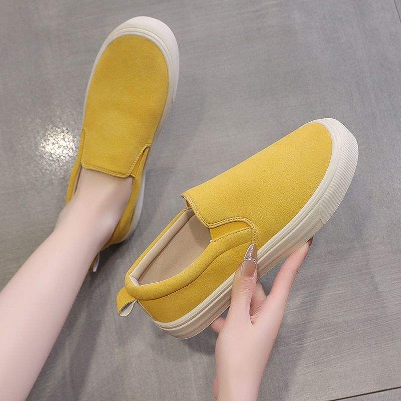 Men's and Women's Lightweight Single Shoes, Women's Spring and Autumn New Soft Sole Non-Slip Slip-On Lazy Shoes, Versatile Loafers
